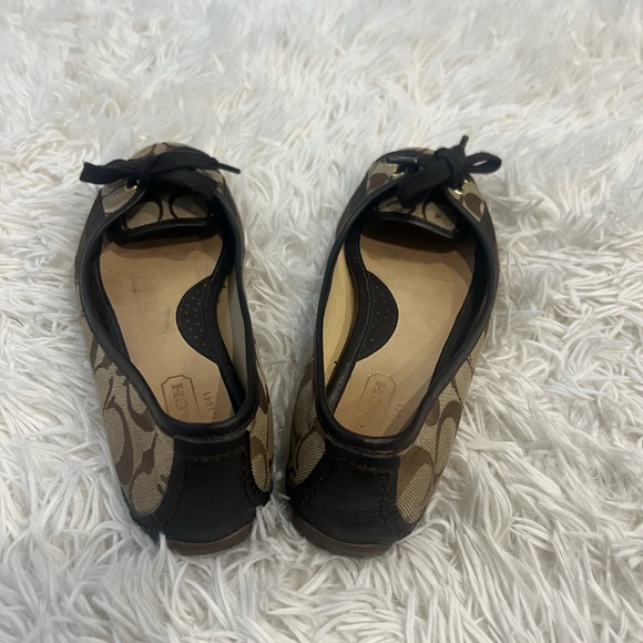 Signature Coach Brown Flats - Picture 3 of 8